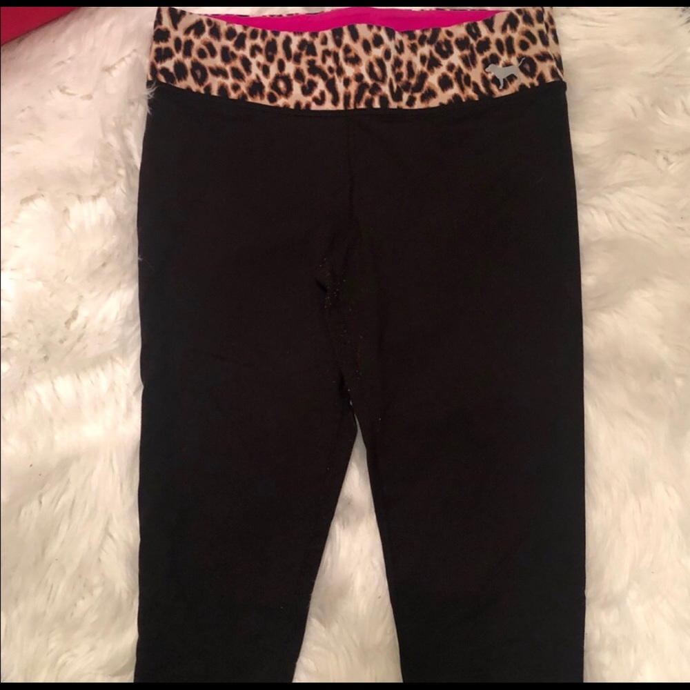 Vs Pink Cropped Leggings M